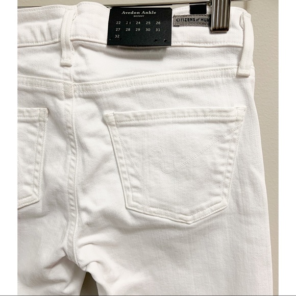 New COH Avedon Skinny Ankle Jeans White | Size 23 - Picture 10 of 11